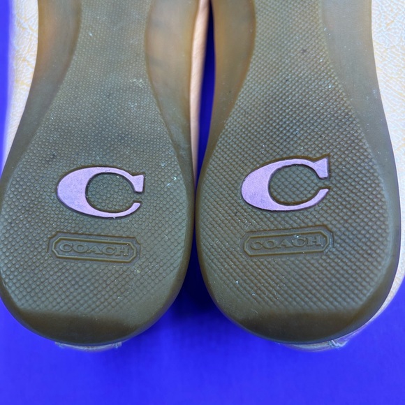 Women’s Coach Authentic Collins Patent Leather Cream Ballet Flats Size 8 1/2 - Picture 10 of 10
